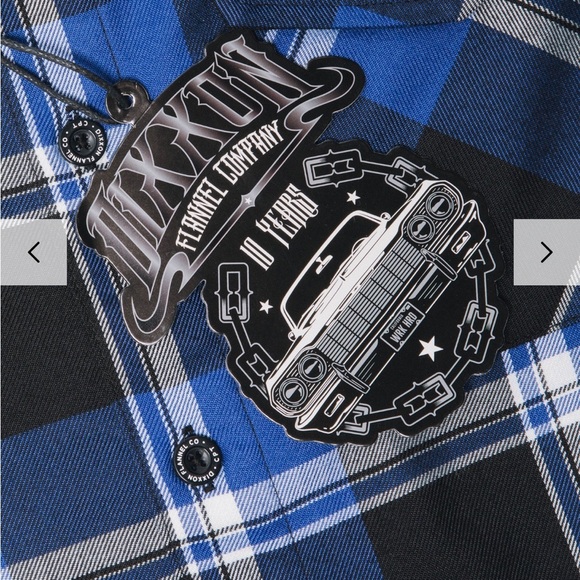 DIXXON Navy CPT 10 Year Flannel Mens Shirt - Picture 8 of 9